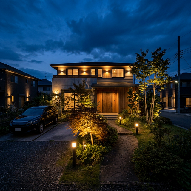 エクステリア照明アイデアで夜の庭をドラマチックに演出！